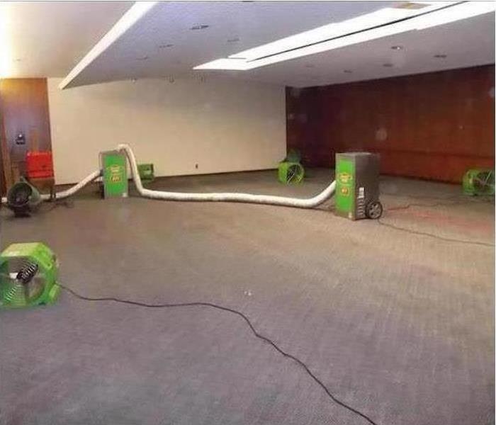 wet carpet with dry machines