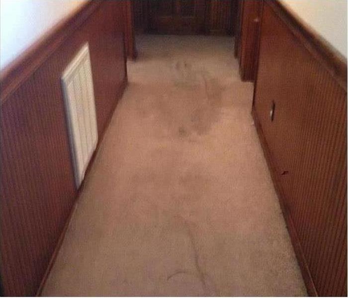 dry floor in hallway